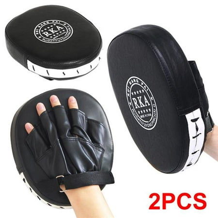 Punch Mitts Boxing Pads Pair PU Cover Focus Pads For Thai Kick Karate Mauy (Best Boxing Mitts Review)