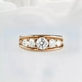 thumbnail image 2 of TAAPSEE JEWELS Wedding Engagement Ring 14k Yellow Gold Plated Round Cut Cubic Zirconia, 2 of 4