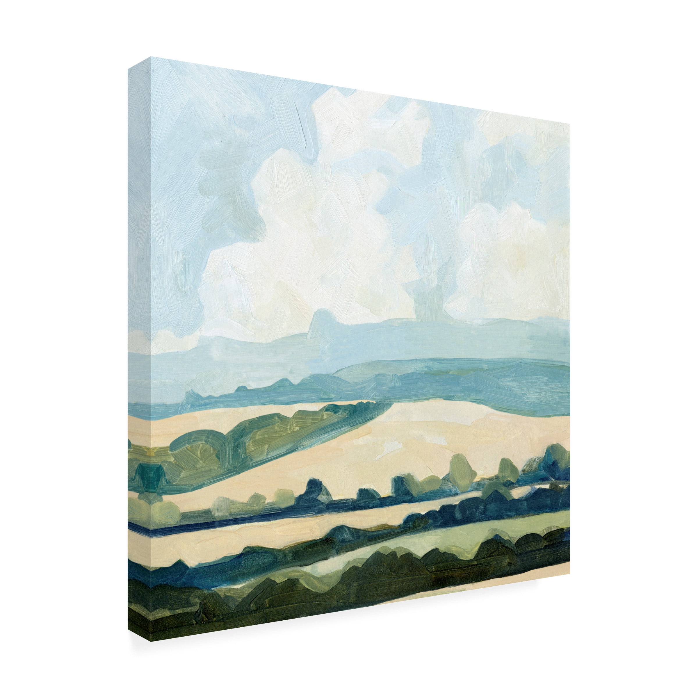Emma Caroline 'Fieldscape II' Canvas Art