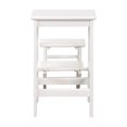 thumbnail image 2 of 24 Inch 3 Level Step Stool Plank Tops and Safety Latch Classic White Wood, 2 of 3