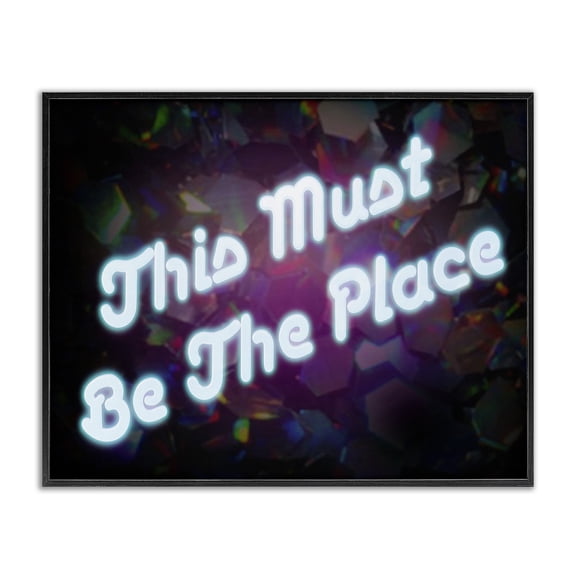 Stupell Industries Eclectic This Must Be The Place Black Framed Giclee Art, 14 x 11, by Graffitee Studios