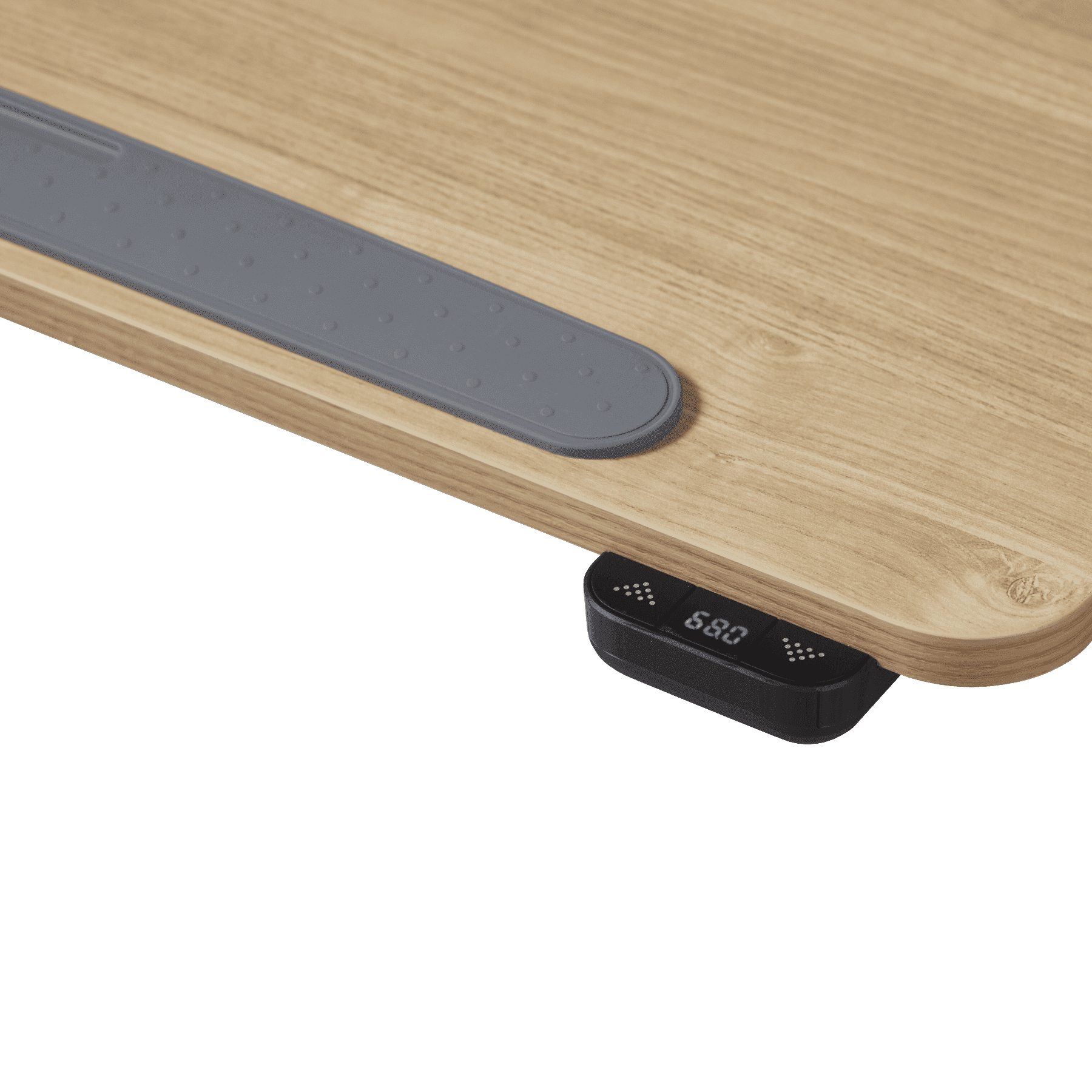 K30016 Electric Height Adjustable Standing Desk with Drawer, 27.5 x 15.7 in,Natural/White,1 Pack