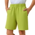 thumbnail image 2 of Ticikt Boys Shorts Athletic Training Basketball Shorts Running Shorts Mesh Gym Workout Shorts No Pocket Activewear for Kids, 2 of 4