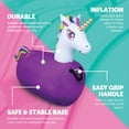 thumbnail image 6 of Waddle Large Purple Unicorn Bouncer Inflatable Hopper Supports Up to 250 Pounds Ages 5 and Up, 6 of 8