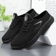 thumbnail image 6 of Domzle Shoes for Men Casual Slip on Walking Sneakers Lightweight Breathable Mesh Fashion Gym Athletic Sports Workout Non Slip Trainers Black, 6 of 7