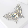 thumbnail image 4 of Xinyolin Women's Retro Butterfly Brooch - Rhinestone-Decorated, Anti-Slip, Wear-Resistant, Versatile for Jackets, Hats, Scarves, & Garment Accessories, Perfect for Proms & Parties, 4 of 8