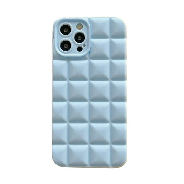 Funda protectora anticaída para teléfono celular Desiderio, color sólido simple, suave como el hielo, azul