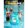 thumbnail image 5 of Syncfun Inflatable Pool Float Set Pool Volleyball Net & Basketball Hoops, Summer Pool Toys for Kids and Pool Game Adults - Blue, 5 of 9