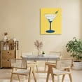 thumbnail image 3 of Stupell Industries Contemporary Martini Glass over Yellow Canvas Art, 16 x 20, by Robin Maria, 3 of 8