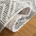 thumbnail image 5 of SAFAVIEH Natura Russell Geometric Striped Runner Rug, Ivory/Charcoal, 2'3" x 9', 5 of 8
