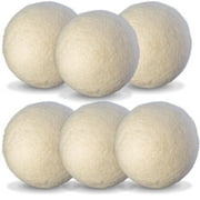 DEN HAVEN Oxgord Wool Dryer Balls Hypo-Allergenic Non-Toxic Reusable Eco-Friendly (Pack of 6)