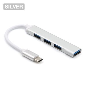 USB C Hub USB Type C à 4 Ports USB 3.0 Adaptateur Hub Slim Data USB Hub Compatible pour MacBook MacBook Pro et ordinateurs portables de type C