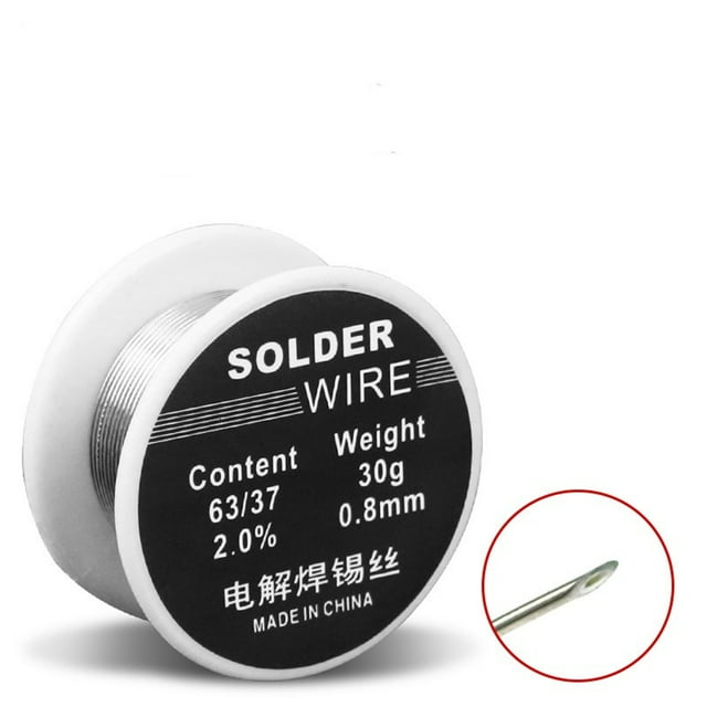 BAOPAI Low Temperature 0.8mm Rosin Core Solder Wire for Electronics Repair High-Purity Tin Wire for DIY Projects and Household Use Small Compact Roll