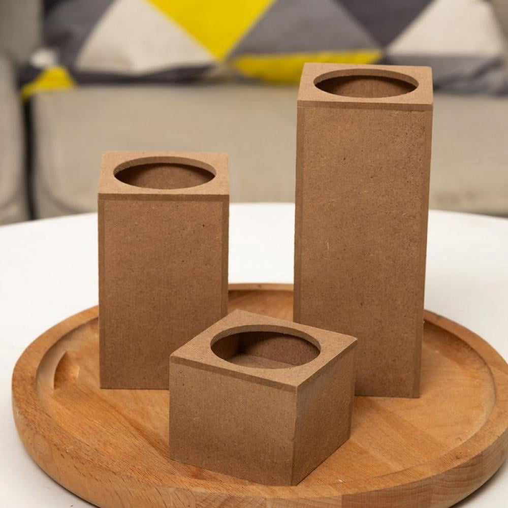 Traditional Mango Wood Candle Holder, Pillar Candle Holders Decorative ...