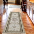 thumbnail image 2 of Ethnic Decorative Rug, Geometric Vintage Bohemian Design of Floral Ornaments in Dusty Tones, Quality Carpet for Bedroom Dorm and Living Room, 6 Sizes, Brown Yellow and Beige, by Ambesonne, 2 of 2