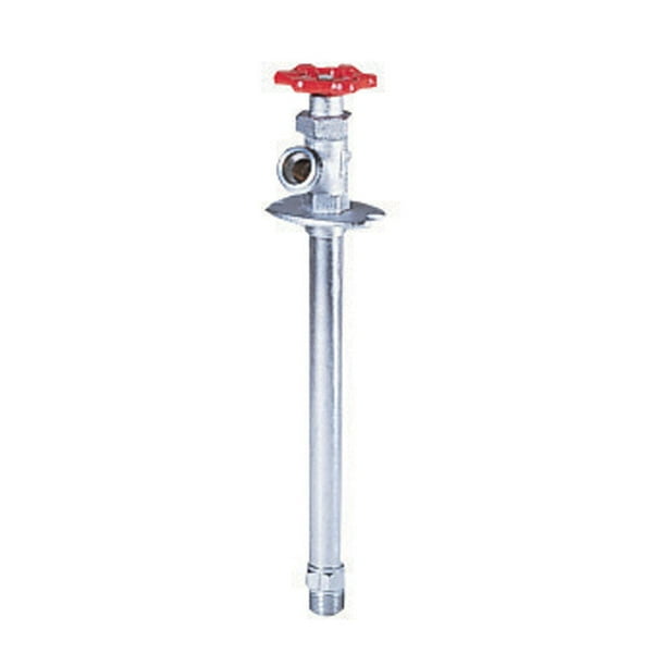 Válvula Sillcock B&K Mueller de latón, 1/2 pulgada, MIP MHT, 10 cm, cromada