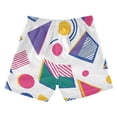 thumbnail image 7 of FORMRS Boys Swim Trunks Quick Dry Mesh Liner Boardshorts Sizes XS-XL, Green Retro Shapes, 7 of 7