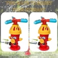 thumbnail image 4 of Juego de juguetes T-Ball con rociador de agua contra incendios, juego acuático al aire libre de verano, incluye 1 bate de béisbol y 3 pelotas, 4 of 6