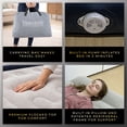 thumbnail image 6 of MaisonAir 12in Queen Airbed Premium Air Mattress with Coil Beam Support and Built in Pillow with Rechargeable Pump, 6 of 9