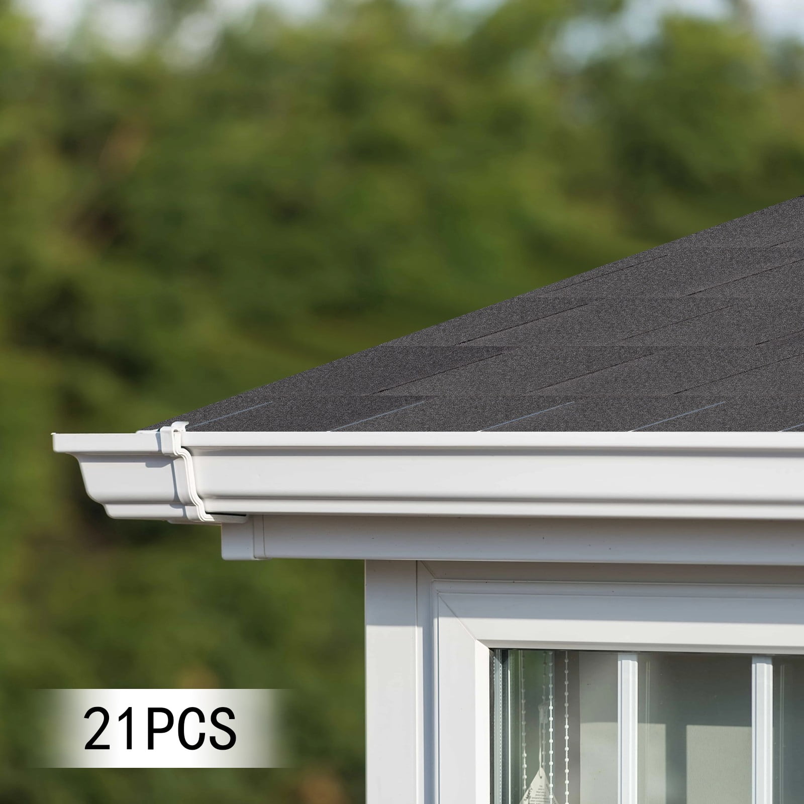Roofing Shingles, Asphalt Shingles Roof Tiles, 21 PCs Asphalt Roof Shingles for Roof Tiles of Villas, Row Houses, Light Steel Roofs, Flat Roofs (39.37*13.11in)