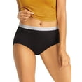 thumbnail image 2 of Hanes Women's SUPER VALUE Sporty Cotton Brief Underwear, 6+3 Bonus Pack, 2 of 7