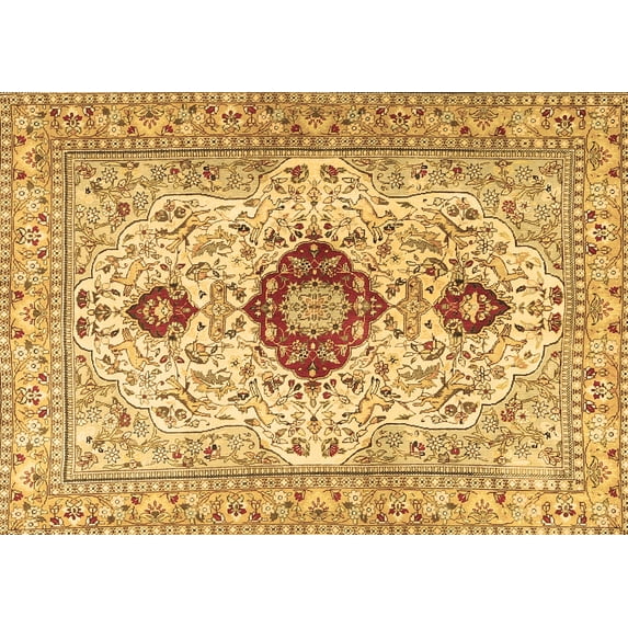 Ahgly Company Indoor Rectangle Persian Brown Traditional Area Rugs, 7' x 9'