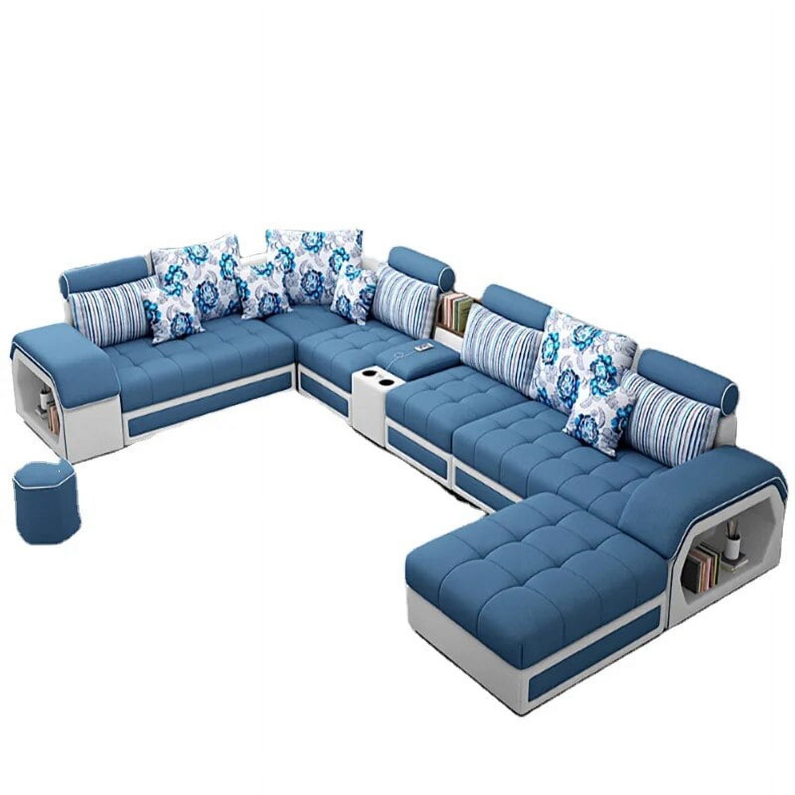 KAISERINC Fabric Adjustable Sectional Sofa