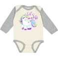 thumbnail image 3 of Inktastic Lil Sis Unicorn Little Sister Girls Long Sleeve Baby Bodysuit, 3 of 5
