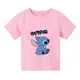 thumbnail image 3 of Lilo Stitch Anime Verano Múltiples Moda Niño Niña Camisetas de Algodón Niños Casual Manga Corta Estampado Patrón Niño Camiseta, 3 of 4