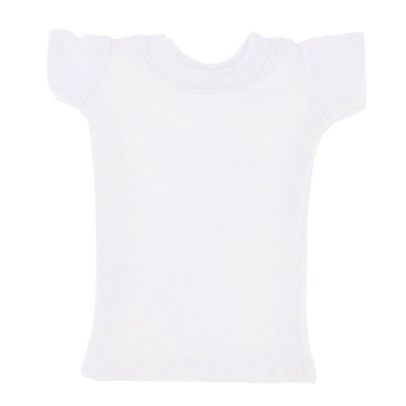 1/6 Escala Camiseta de Manga Corta Ropa '' Figura Femenina de Acción (Negro / Blanco / Verde para Selección) - Blanco Sunnimix Camisas de figuras de acción de 12 pulgadas