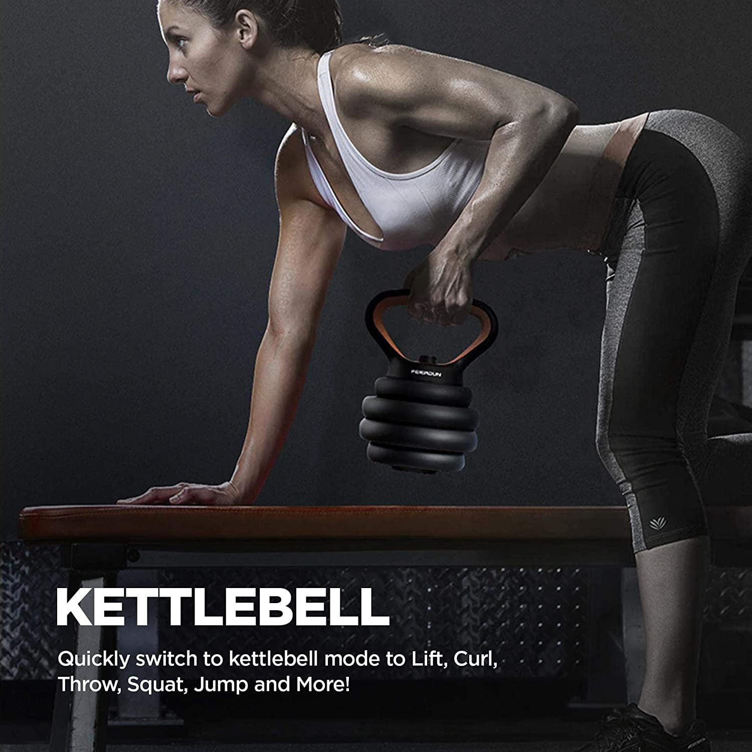 XIAOMI Gym Weights 88LB Set Adjustable Dumbbell Barbell Kettle Bell Push up Stand Multifunctional 4 in 1 Fitness Equipment Walmart