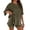 Army Green, variant on MuXiKeJi Clothes Womens 2 Piece Striped Shorts Set Ruffle Short Sleeve Tops Hight Waist Shorts Matching Sets Summer Vacation Outfits
