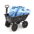 thumbnail image 2 of Gorilla Carts GOR866D Heavy-Duty Garden Poly Dump Cart with 2-In-1 Convertible Handle, 1,200-Pound Capacity, 40-Inch by 25-Inch Bed, Black Finish, 2 of 8