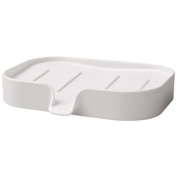 OFFIGAM Self-Draining Soap Dish Tray for Bathroom and Kitchen with Easy Wall Mount Installation, and Space-Saving