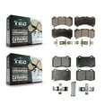 thumbnail image 1 of TEC Front Rear Ceramic Brake Pads Kit for Car Dodge Charger Challenger Chevrolet Camaro Cadillac CTS KTC-100182, 1 of 10