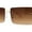 Peach / Brown, variant on Mens Classic Minimal Thin Rectangle Rimless Sunglasses All Black