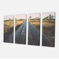 thumbnail image 2 of Wood Footpath on the Bog in Fall - Large Landscape Canvas Art, 2 of 3