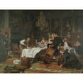 thumbnail image 2 of Evert Jan Boks 18x15 Black Ornate Wood Framed Double Matted Museum Art Print Titled - The Surprise of the Master's Unexpected Arrival (1896), 2 of 5