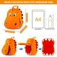 thumbnail image 3 of Mochila dinosaurio Yisibo niños y niñas,i remprescol viaje - libros de 2 a 7 años (Naranja), 3 of 3