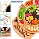 thumbnail image 3 of Tabla de Quesos Bluelander, Juego de Tablas y Cuchillos, Cuencos y Tenedores, Diseño Circular, Bambú, 3 of 5