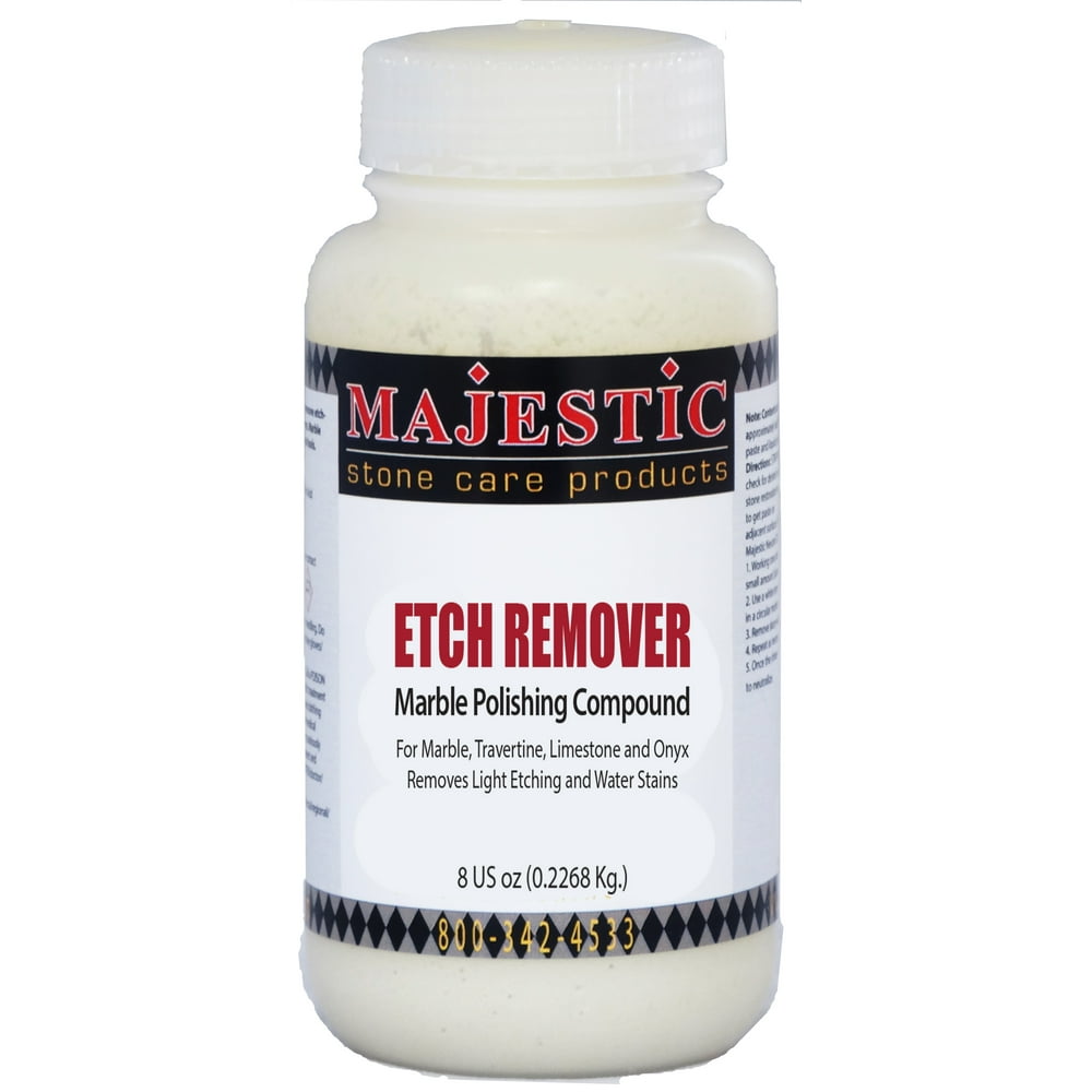 Majestic Etch Remover Marble Polishing Compound 8 oz.
