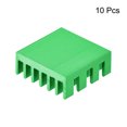 thumbnail image 3 of Unique Bargains 14x14x6mm Aluminum Heatsink Electronic Radiators for MOS IC Chip Green 10 Pack, 3 of 4