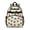 Football Helmet Beige, variant on Football Icon White Pattern Backpack for School, Cute School Bag with Adjustable Shoulder Straps and Padded Back, 15.25"x11.5"x5.25"