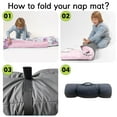 thumbnail image 5 of AOLOA Personalized Toddler Nap Mat for Preschool, Custom Name Kids Nap Mat with Pillow Cover and Nap Blanket, Daycare Nap Mat for Kindergarten, Light Purple Elephant Design Nap Mats, Easy Carry, 5 of 8