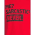 thumbnail image 4 of Humor Men's & Big Men's Sarcasm Graphic T-Shirts with Short Sleeves, 2-Pack, Sizes S-3XL, 4 of 6