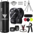 thumbnail image 1 of Saco de boxeo ASBRAVO de 4 pies para adultos con guantes de 350 ml para entrenamiento de artes marciales mixtas, 1 of 7