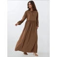 thumbnail image 3 of Maxi Dress with A-Form Fit and Crew Neck, 3 of 5