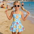 thumbnail image 3 of Uorisanigo Girls Swimsuits Cute Capybara Swimming One Piece with Skirt Bathing Suits Modest Shorts Size 3-4 Swimwear Summer Beach, 3 of 6