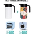 thumbnail image 5 of Sublimation Straight Thermal Coffee Carafe Pot Tumblers Blanks White 1.5 Liter 50 OZ Large Insulated Stainless Steel Vaccum Flask with Filters for Sublimation Oven Print 2 Pack, 5 of 7