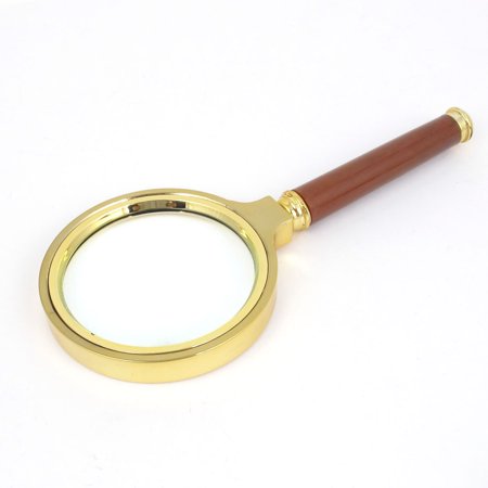Loupe Portable Ronde 5x - Diamètre 50 Mm, Verre, Couleur Noir, Neuf